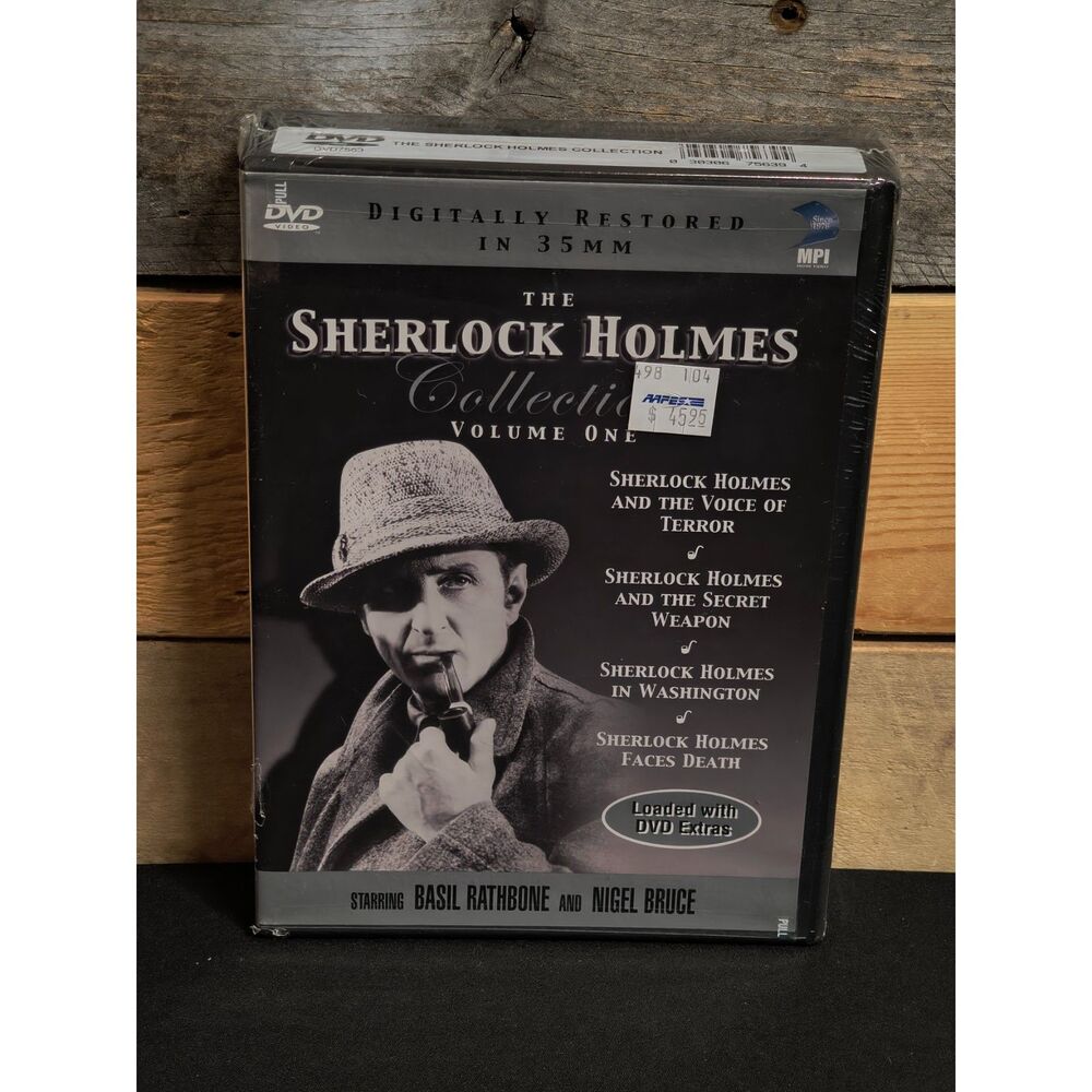 NEW & Sealed The Sherlock Holmes Collection Volume One Basil Rathbone 4 DVDs
